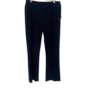 SUOLI NAVY BLUE TROUSERS SIZE 42 WOOL BLEND CAREER